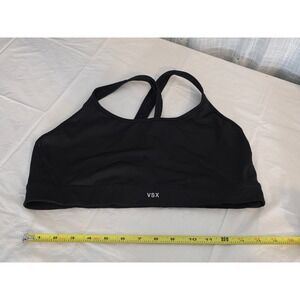 VSX‎ Sport Bra Cross Back Medium Impact Workout Gym Black Size XL